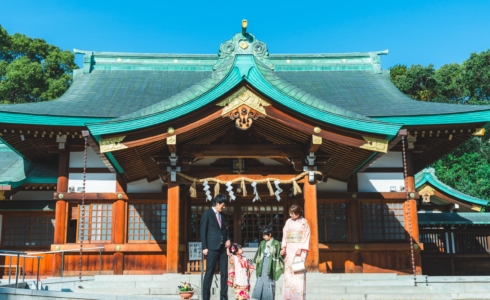 愛知 名古屋 七五三 お宮参り 川原神社 神社 撮影 出張撮影 ロケーションフォト