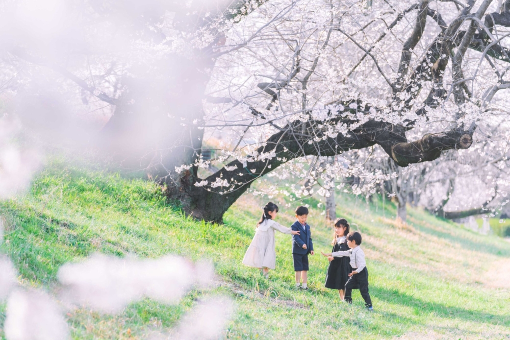 桜 入学写真 ロケーションフォト 出張撮影カメラマン １３８タワーパーク 愛知 一宮