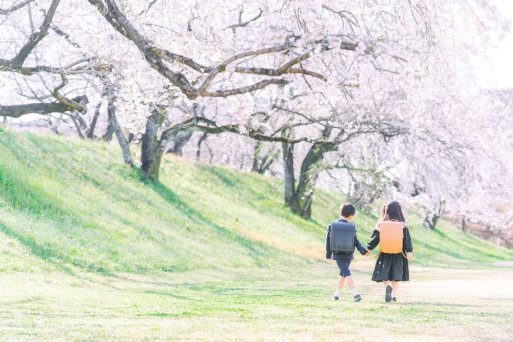 桜 入学写真 ロケーションフォト 出張撮影カメラマン １３８タワーパーク 愛知 一宮