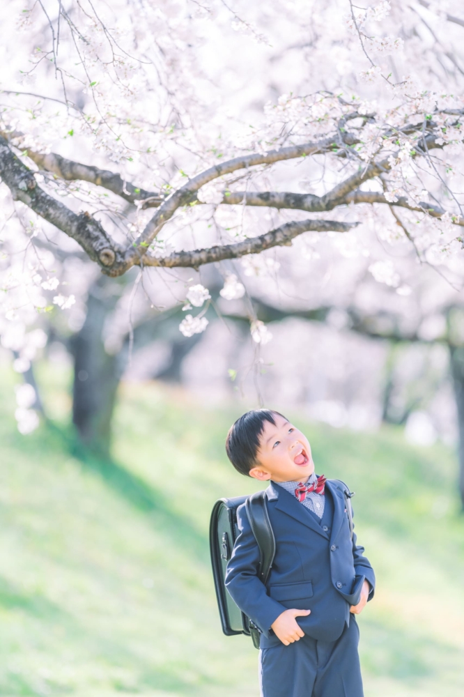 桜 入学写真 ロケーションフォト 出張撮影カメラマン １３８タワーパーク 愛知 一宮