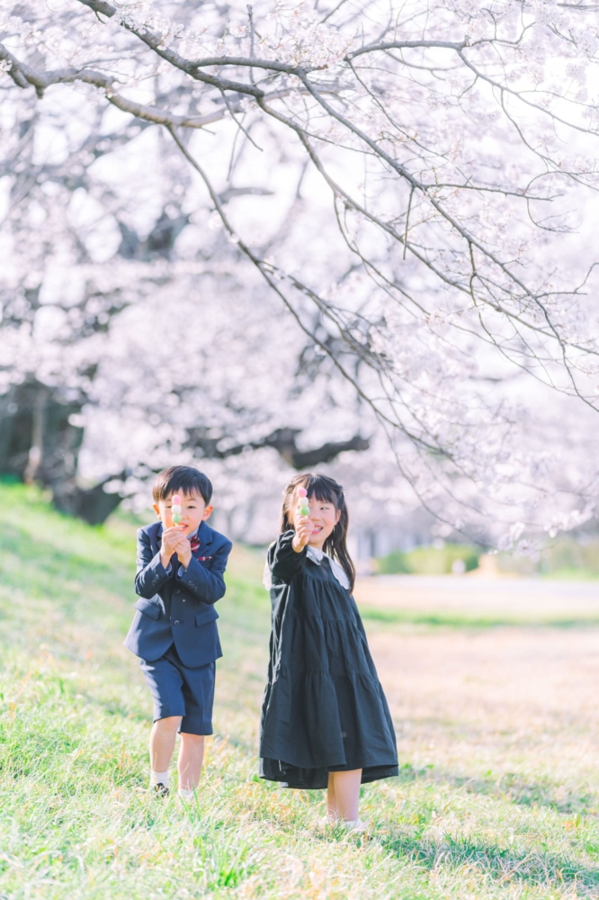 桜 入学写真 ロケーションフォト 出張撮影カメラマン １３８タワーパーク 愛知 一宮