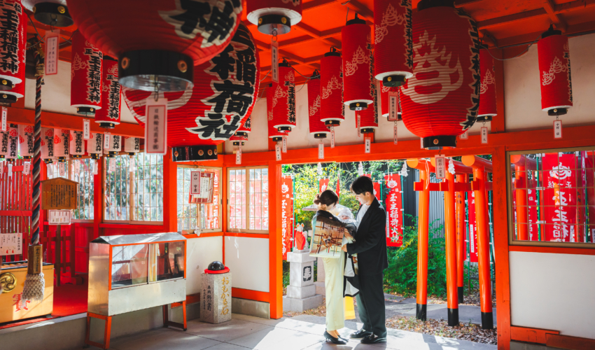 愛知 名古屋 七五三 お宮参り 伊奴神社 神社 撮影 出張撮影 ロケーションフォト