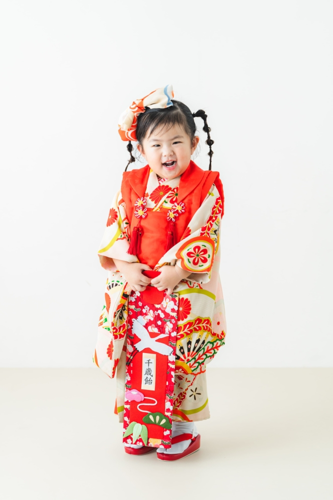 七五三 フォトスタジオ スタジオ 愛知 名古屋 白壁 シンプル
