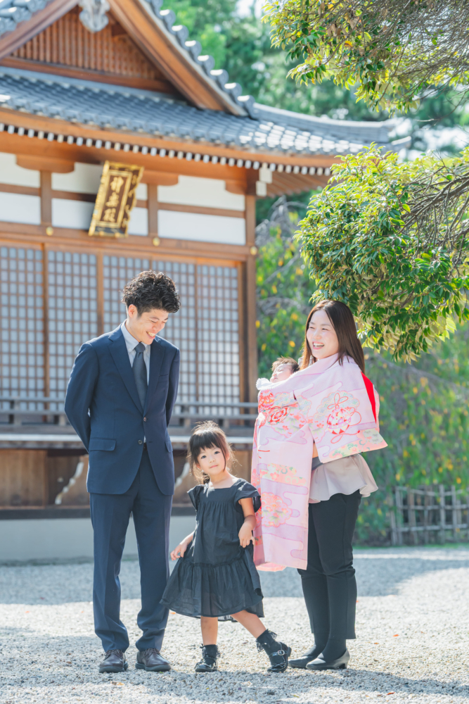 愛知 名古屋 七五三 お宮参り 市原稲荷神社 神社 撮影 出張撮影 ロケーションフォト　カメラマン