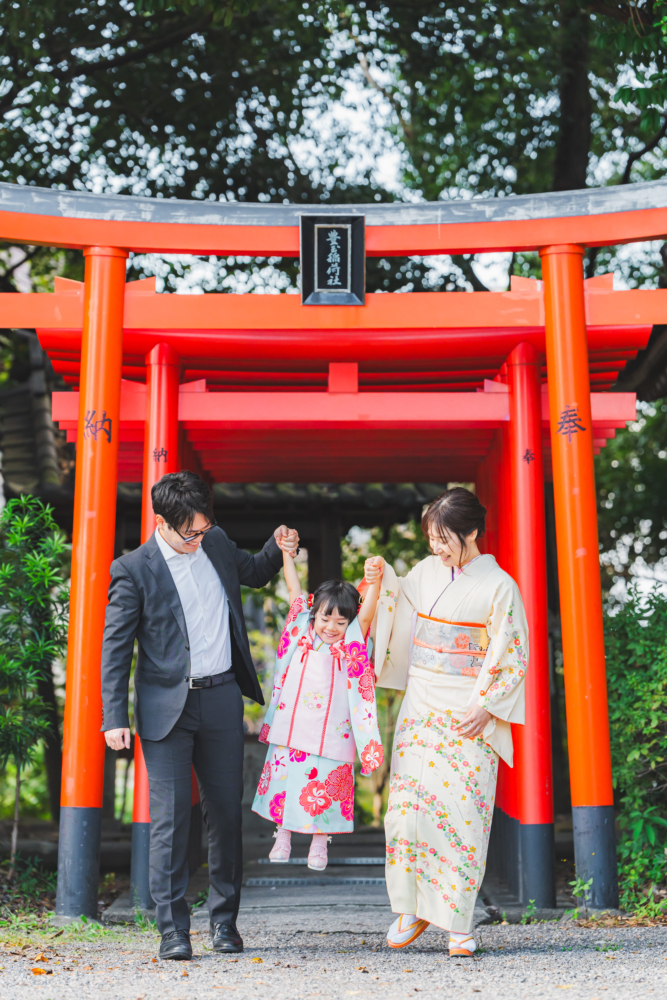 城山八幡宮　愛知 名古屋 七五三 お宮参り　神社 撮影 出張撮影 ロケーションフォト　