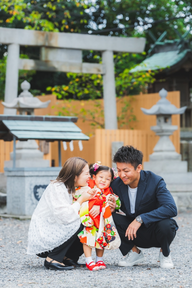 川原神社　愛知 名古屋 七五三 お宮参り　神社 撮影 出張撮影 ロケーションフォト　