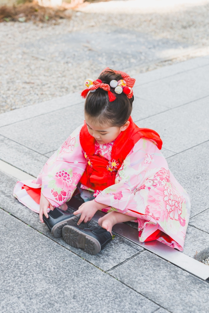 針名神社　愛知 名古屋 七五三 お宮参り　神社 撮影 出張撮影 ロケーションフォト　