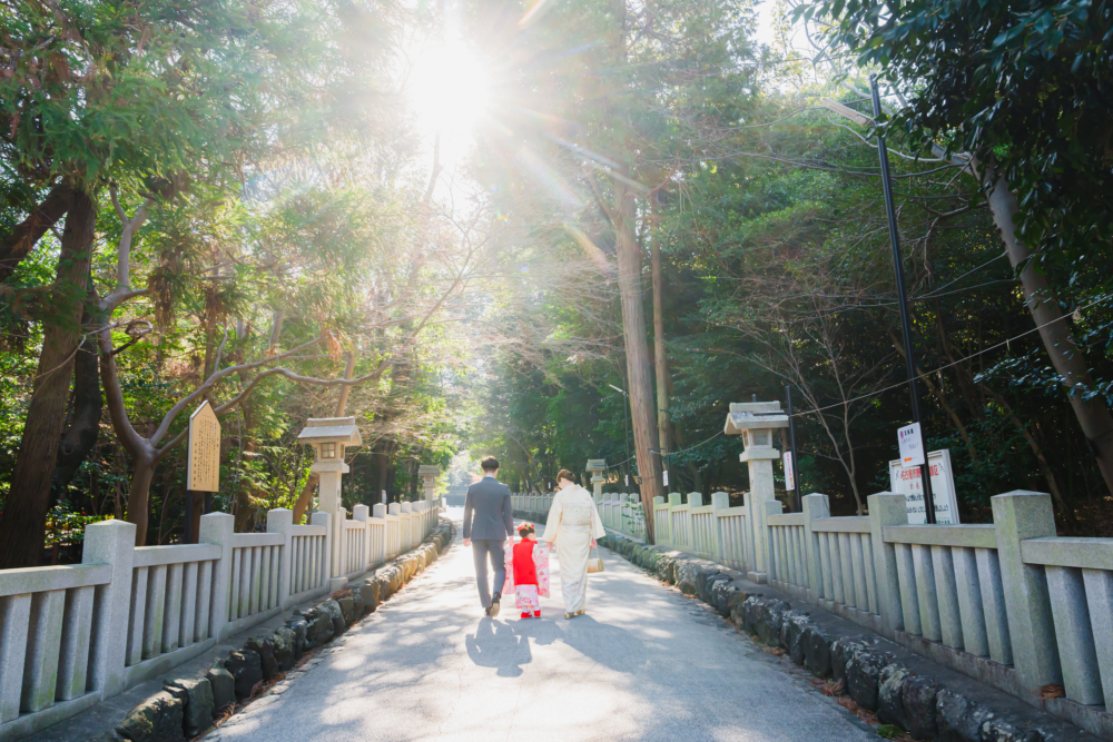 針名神社　愛知 名古屋 七五三 お宮参り　神社 撮影 出張撮影 ロケーションフォト　