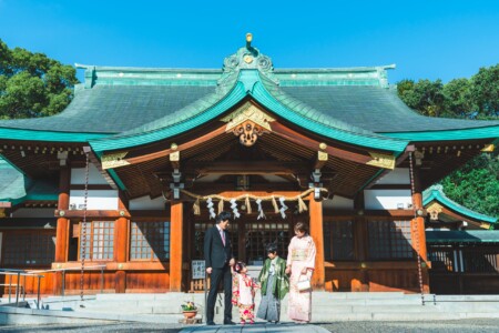 愛知 名古屋 七五三 お宮参り 川原神社 神社 撮影 出張撮影 ロケーションフォト