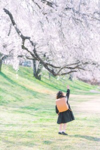 桜 入学写真 ロケーションフォト 出張撮影カメラマン １３８タワーパーク 愛知 一宮