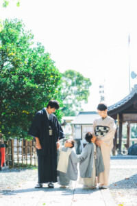 愛知 名古屋 七五三 お宮参り 城山八幡宮 神社 撮影 出張撮影 ロケーションフォト