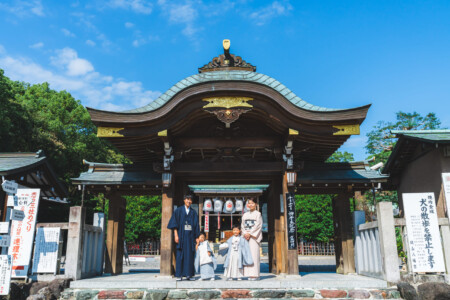 愛知 名古屋 七五三 お宮参り 城山八幡宮 神社 撮影 出張撮影 ロケーションフォト