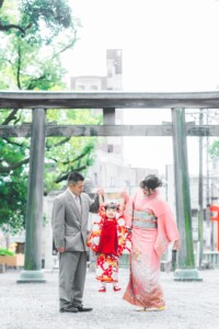 愛知 名古屋 七五三 お宮参り 川原神社 神社 撮影 出張撮影 ロケーションフォト