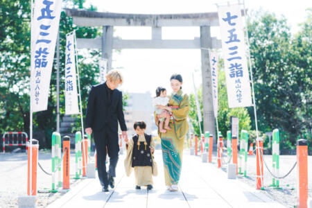 愛知 名古屋 七五三 お宮参り 城山八幡宮 神社 撮影 出張撮影 ロケーションフォト