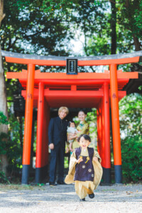 愛知 名古屋 七五三 お宮参り 城山八幡宮 神社 撮影 出張撮影 ロケーションフォト