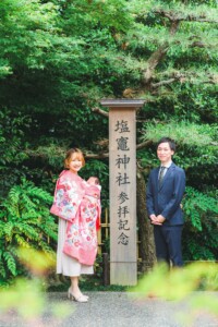 愛知 名古屋 七五三 お宮参り 塩竈神社 神社 撮影 出張撮影 ロケーションフォト