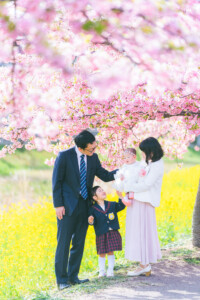 西古瀬川 西古瀬川の河津桜 河津桜 入学 入園 ランドセル　愛知　名古屋　ロケーション撮影　出張撮影 カメラマン
