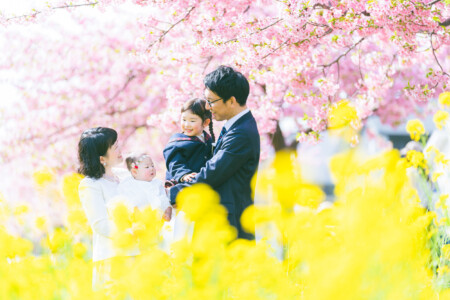 西古瀬川 西古瀬川の河津桜 河津桜 入学 入園 ランドセル　愛知　名古屋　ロケーション撮影　出張撮影 カメラマン