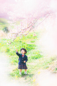 西古瀬川 西古瀬川の河津桜 河津桜 入学 入園 ランドセル　愛知　名古屋　ロケーション撮影　出張撮影 カメラマン