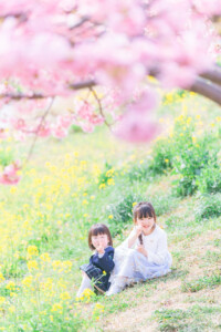 西古瀬川 西古瀬川の河津桜 河津桜 入学 入園 ランドセル　愛知　名古屋　ロケーション撮影　出張撮影 カメラマン